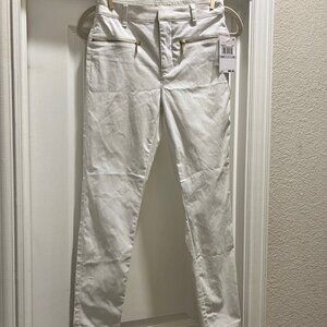Michael Kors Izzy Skinny Mid-Rise White Jeans Size 0